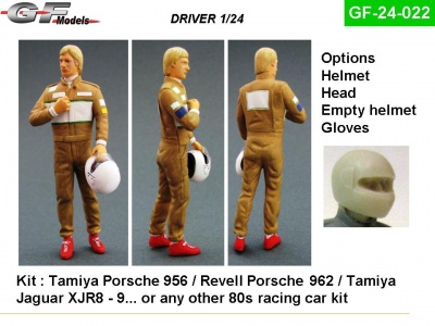 Driver Figure Bell Porsche 1:24 - GF Models