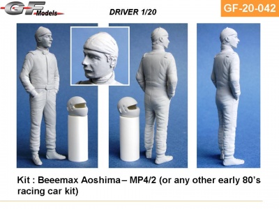 Driver Figure Lauda McLaren MP4/2 1/20 - GF Models