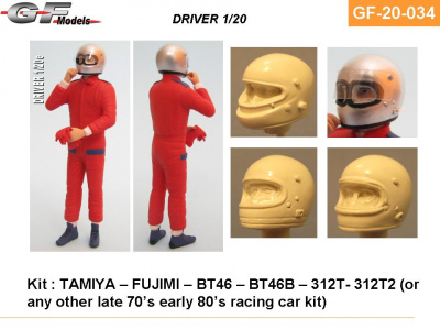 Driver Figure Lauda, Regazzoni, Watson - GF Models