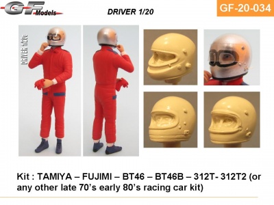 Driver Figure Lauda, Regazzoni, Watson - GF Models