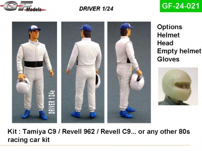 Driver Figure Schlesser Sauber, Porsche 1:24 - GF Models