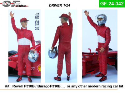 Driver Figure Schumacher Ferrari F310B 1:24 - GF Models