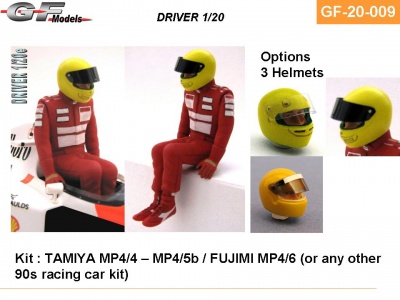 Driver Figure Senna McLaren 1/20 - GF Models