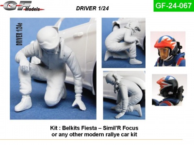 Driver Figure WRC Focus, Fiesta 1:24 - GF Models