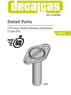 Dzus quick release fasteners large - Type 2 1/12 - Decalcas
