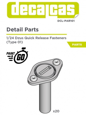 Dzus quick release fasteners - Type 1 1/24 - Decalcas