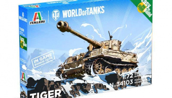 Easy to Build World of Tanks 34103 - Tiger (1:72) – Italeri