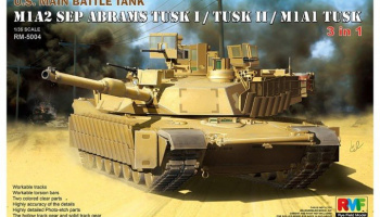 U.S. Main Battle Tank M1A2 SEP Abrams TUSK I / TUSK II / M1A1 TUSK 1/35 - RFM