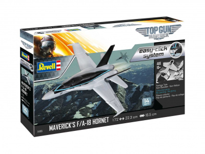 EasyClick letadlo 04965 - Maverick's F/A-18 Hornet "Top Gun" (1:72) - Revell