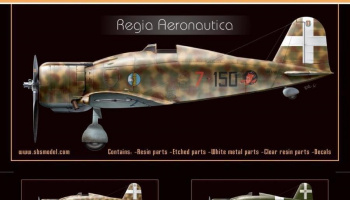 1/72 Fiat G.50 Freecia 'Regia Aeronautica' - Resin+PE+decal - Full resin kit