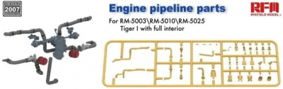 Engine pipeline parts for RM-5003 RM-5010 RM-5025 Tiger I 1/35 - Rye Field Model