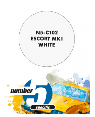 Escort Mk I White  Paint for Airbrush 30 ml - Number 5