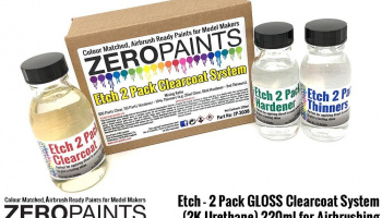 Etch (For Bare Metal Parts) - 2 Pack GLOSS Clearcoat System (2K Urethane) 220ml - Zero Paints