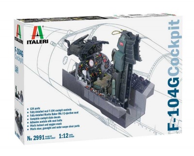 F-104 G STARFIGHTER COCKPIT (1:12) Model Kit kokpit 2991 - Italeri