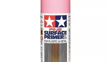 Fine Surface Primer Large L Pink - Tamiya