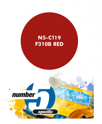 F310B Red  Paint for Airbrush 30 ml - Number 5