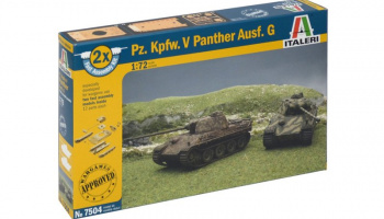 Fast Assembly tanky 7504 - Pz.Kpfw.V PANTHER Ausf.G (1:72) - Italeri