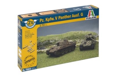 Fast Assembly tanky 7504 - Pz.Kpfw.V PANTHER Ausf.G (1:72) - Italeri