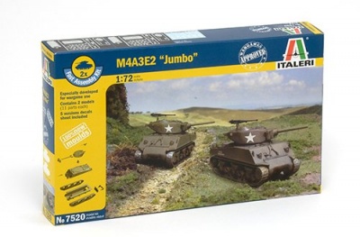 Fast Assembly tanky 7520 - M4A3E2 "JUMBO" (1:72) - Italeri