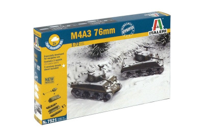 Fast Assembly tanky 7521 - M4A3 76mm (1:72)