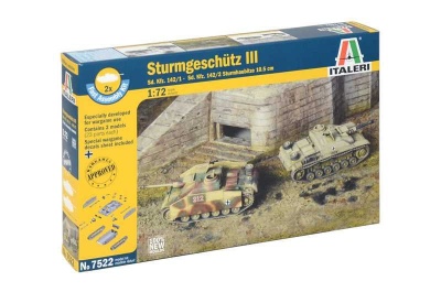 Fast Assembly tanky 7522 - STURMGESCHUTZ III (1:72) - Italeri