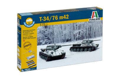 Fast Assembly tanky 7523 - T 34 / 76 m42 (1:72) - Italeri