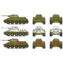 Fast Assembly tanky 7523 - T 34 / 76 m42 (1:72) - Italeri