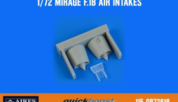1/72 Mirage F.1B air intakes for SPECIAL HOBBY kit