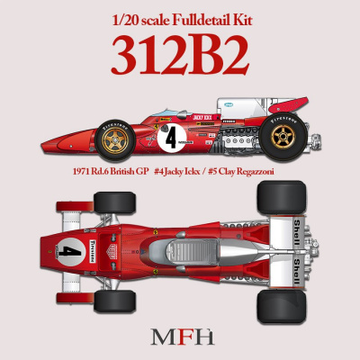 Ferrari 312B2 1/20 - Model Factory Hiro