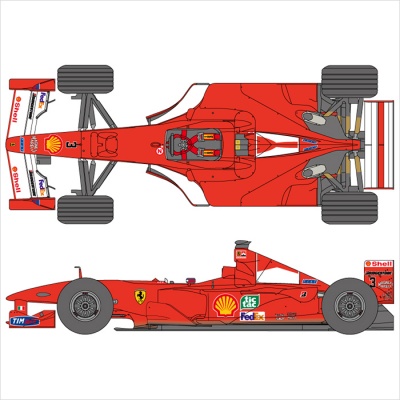 Ferrari F1 2000 Scuderia Ferrari Team sponsored by Marlb*** #3, 4 1:20 - Shunko Models