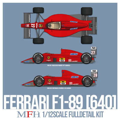 Ferrari F1-89 (640) Fulldetail Kit 1/12 - Model Factory Hiro