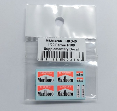 Ferrari F189 Supplementary Decal 1/20 - MSM Creation
