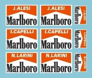 Ferrari F92A Tobacco Decal 1/20 - MSM Creation