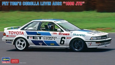 FET Tom's Corolla Levin AE92 "1989 JTC" 1/24 - Hasegawa