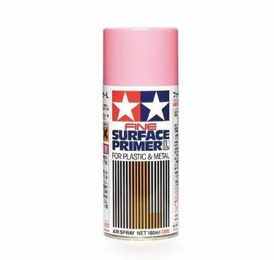 Fine Surface Primer Large L Pink - Tamiya