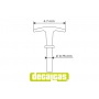 Fire Cable T Handle 6 units 1/12 - Decalcas