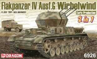 Flakpanzer IV Ausf.G "Wirbelwind" Early Production (2 in 1) (1:35) Model Kit tank 6926 - Dragon