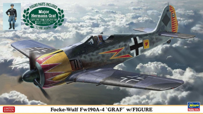 Focke-Wulf Fw190A-4 “GRAF” w/FIGURE 1/48 - Hasegawa