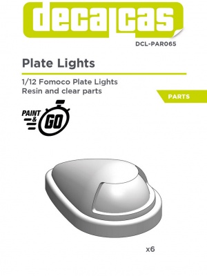 Fomoco plate lights 1/12 - Decalcas