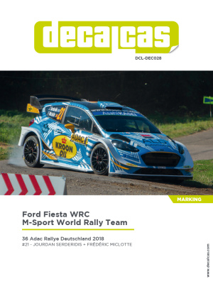 Ford Fiesta WRC Team M-Sport World Rally - 2018 1/24 - Decalcas