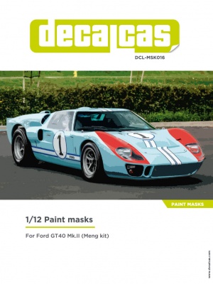 Ford GT40 Mk II Team Shelby American Team 1/24 - Decalcas
