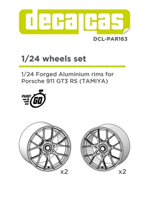 Forged aluminium rims for Porsche 911 992 GT3 RS 1/24 - Decalcas