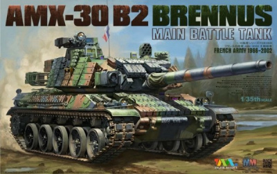 French Army 1966-2002 AMX-30 B2 BRENNUS Main Battle Tank 1/35 - Tiger Model
