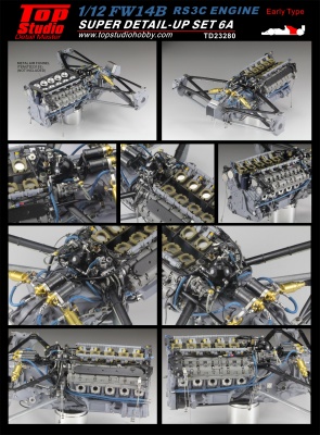 FW14B Super Detail-up Set 6A - Engine RS3C (Early Type) 1/12 - Top Studio