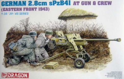 GER.2.8cm SPZB41 AT GUN w/CREW (1:35) Model Kit figurky 6056 - Dragon