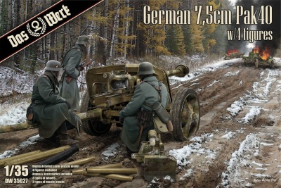 German 7,5cm Pak40 w/4 figures - Das Werk 1/35 - Das Werk