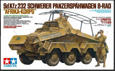 German 8-Wheeled Heavy Armored Car Sd.Kfz.232 "Africa-Corps" (1:35) - Tamiya