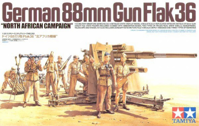German 88mm Gun Flak36 "North African Campaign" (1:35) - Tamiya