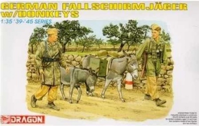 GERMAN FALLSCHIRMJAGER w/DONKEYS (1:35) - Dragon