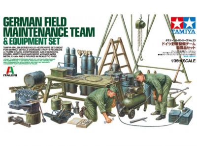 German Field Maintenance Team Equipment Set (1:35) - Tamiya